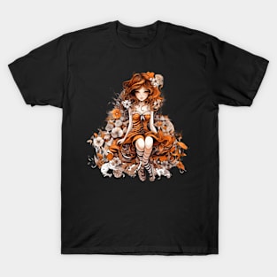 Girl in the flowers T-Shirt